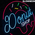 thumbnail image 2 of Glowneon Donut Shop Neon Sign, Open Donut Shop Led Sign, Cake Light, 2 of 5