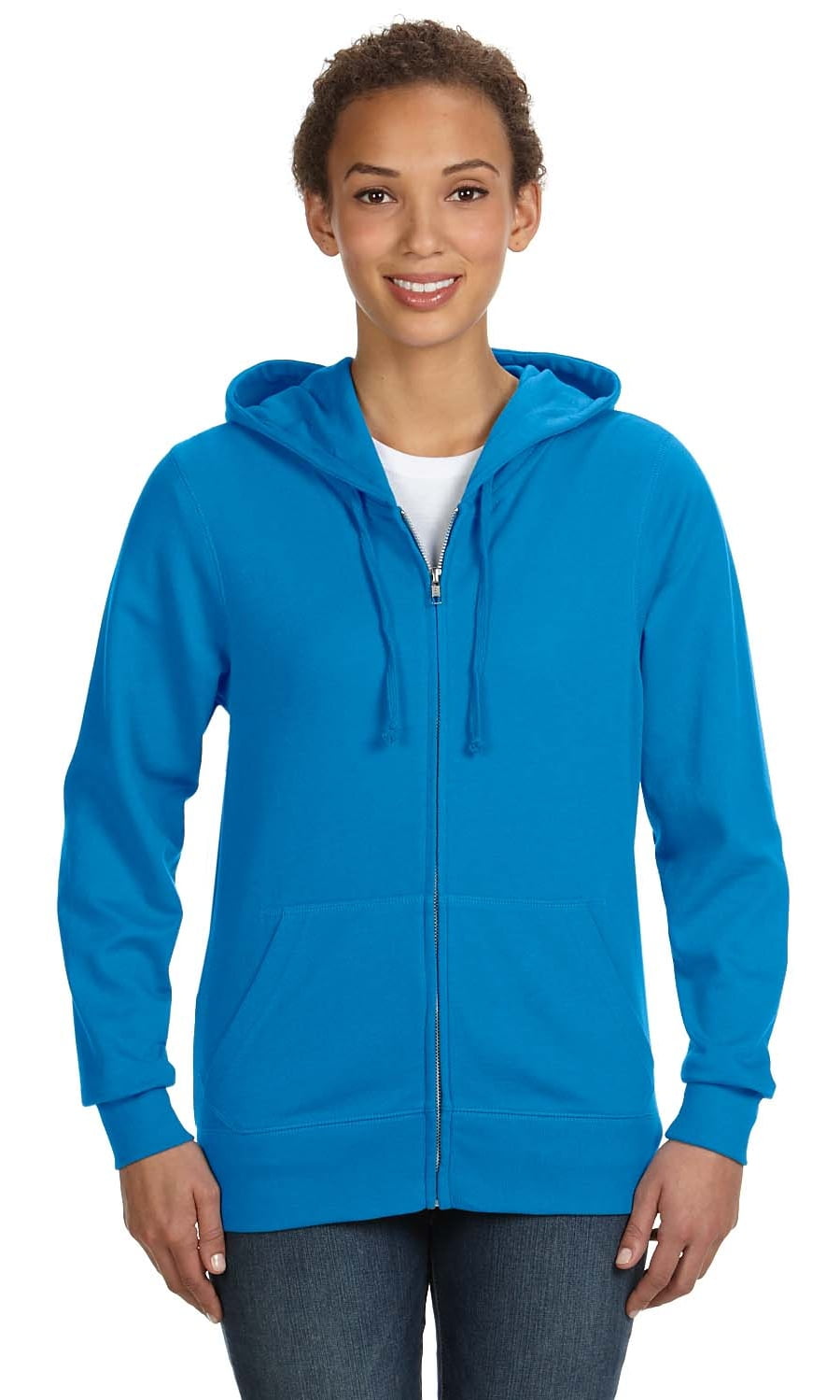 LAT Apparel LA T Hoodie Sweatshirt 3763 Women's Lightweight French