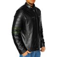 thumbnail image 3 of NomiLeather lambskin leather jacket men – black leather jacket and leather jackets for men (Green - Small), 3 of 8