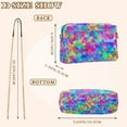 thumbnail image 4 of FORMRS Women Crossbody Purse with Chain Strap Vegan Leather Shoulder Handbag, Vibrant Geometric Pattern, 4 of 7
