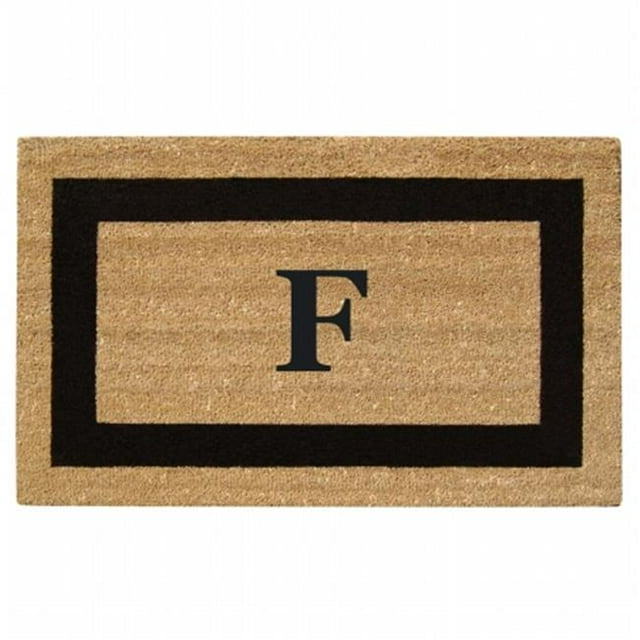 Nedia Home Monogrammed F Superscraper Single Picture Frame, 20" x 36", Black