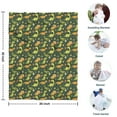 thumbnail image 4 of DarkGreen Cartoon Dinosaurs Eggs Pattern Blanket,Comfortable Soft Flannel Throw Blanket,All Season,Warm Lightweight Blankets for Sofa Bed Couch Living Room Chair,30"x40", 4 of 4