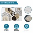 thumbnail image 6 of Brown Boho Geometric Placemats Set of 4, Country Retro Abstract Lines Leaves Placemats for Dining Table, Place Mats for Kitchen Tabletop, Waterproof Wipeable Dining Table Mats Set, 6 of 9