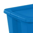 thumbnail image 6 of Sterilite 18 Gallon Tote, Plastic Storage Bin with Snap-on Lid, Bright Blue, 6 of 6