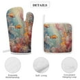 thumbnail image 4 of Underwater World Ship Coral Insulated Gloves And Pot Mats (four Piece Set), 4 of 6