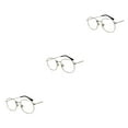 thumbnail image 2 of relayinert Fashionable Polarized Lens Small Square For Trendy Style Materials silver anti-blue 3Set, 2 of 6