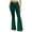 Green, variant on fartey Flare Leggings for Women Soft Athletic Tummy Control Pants Elastic High Waisted Yoga Pants Wide Leg Tummy Control Hippie Workout Running Yoga Leggings