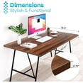 thumbnail image 4 of Kaboon 40x18 inch Universal Table Top, Dark Walnut, 4 of 6