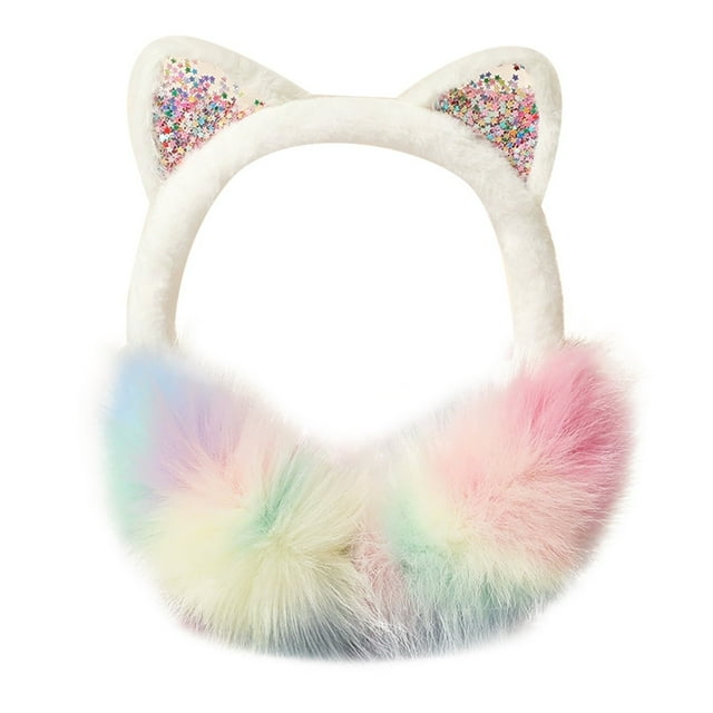 Hearth & Gear Winter Warm Cat Ear Headband Cozy Ear For Girls Cold Weather Outdoor Sports Workout Items Exercise Bike Table Rip Workout for Adults Work Out Room Work Out Items Exercise Tables Foot