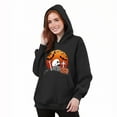 thumbnail image 6 of CFLVAEK Funny Graphic Sweatshirts for Women with Hood Plus Size Long Sleeve Holiday Hoodies Oversized Pullover Tops with Pockets Black M, 6 of 6