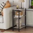 thumbnail image 3 of Mesa auxiliar Vantimo de 3 niveles para espacios estrechos Greige, 3 of 9