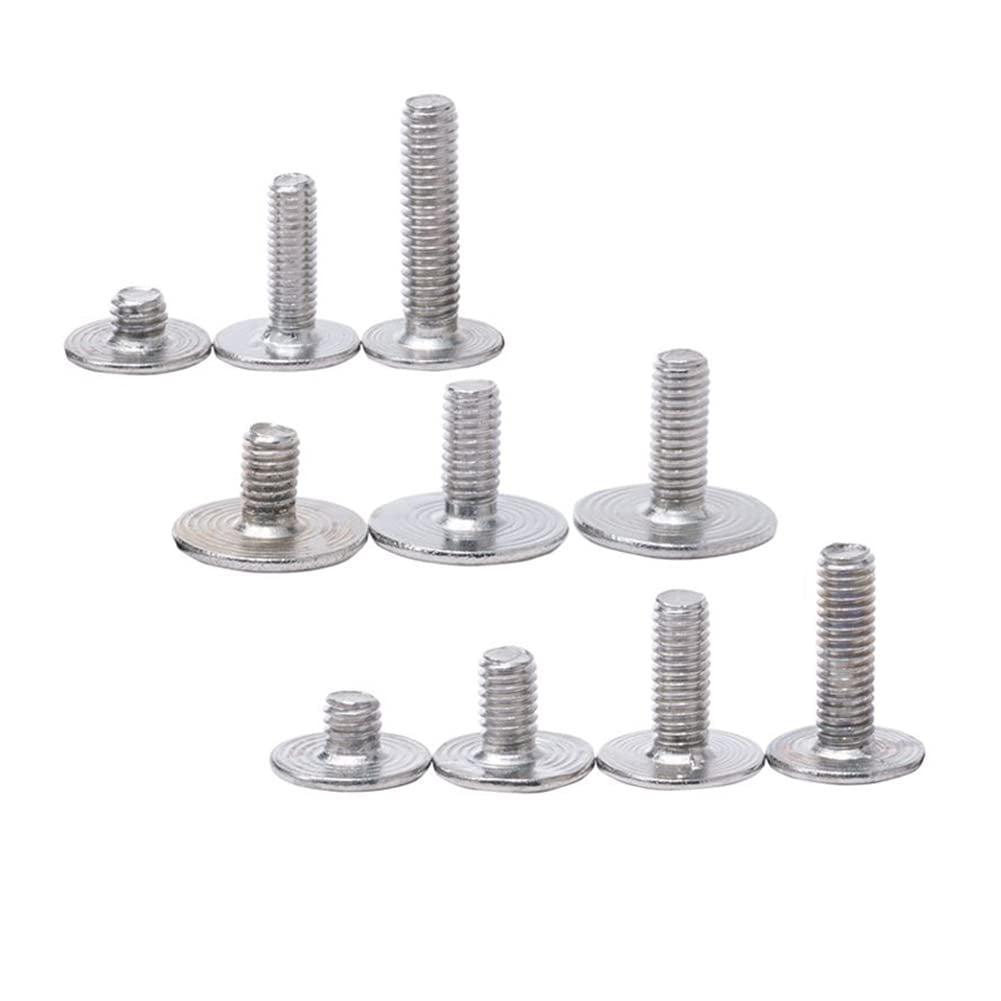 10 Pcs 304 Stainless Steel Advertising Solid Nail Decorative Set Screws 16xM6x16mm.