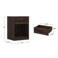 thumbnail image 3 of Mainstays Ardent Nightstand with 1 Drawer, Dark Walnut, 3 of 17