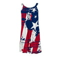 thumbnail image 5 of OAVQHLG3B Womens Dresses Sun Dresses Women Summer Casual 4th of July Outfits American flag Casual Round Neck Leisure And Entertainment Sling Digital Print Mini Dress, 5 of 5