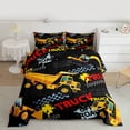 thumbnail image 2 of Homewish Cartoon Truck Bedding Comforter Set 2pcs for Kids Children Teens,Car Theme Twin Comforter Sets Microfiber,Kawaii Tractor Breathable Bedding Set,Ultra Soft Home Decor, 2 of 8