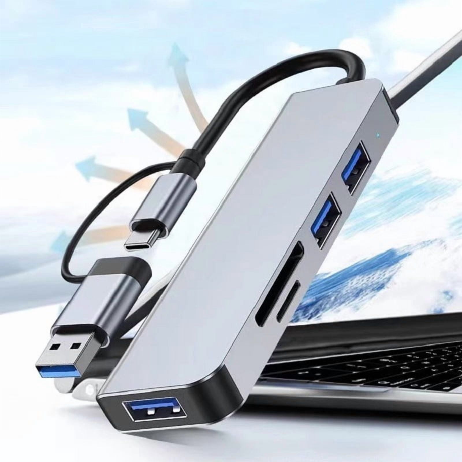 USB HUB 3.0 USB C HUB 5-IN-2 Dock Station 5Gbps High Speed Transmission USB Splitter Type C to USB OTG Adapter For Macbook Pro