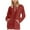 Red, variant on Casual Tops for Women Women's Solid Color Sweatshirt Women's Half Zip Pocket Hooded Sweatshirt Without
