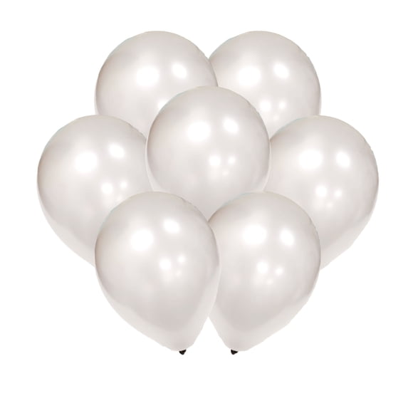 Tout pour célébrer Lot de 12 ballons nacrés argentés, 12CT x 12in Ballon en latex d'hélium
