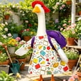 thumbnail image 5 of Ouuluon Porch Goose Outfits Cute Porch Goose Clothing Set, 23 inch Red Purple Cloth Decorative Outfit for Garden Lawn Statue Outdoor Decor, 5 of 9