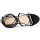 thumbnail image 4 of Sandalias Correas De Tiras Tacón De Aguja Cordón Arriba Para Mujeres Black 39, 4 of 6
