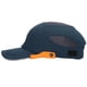 thumbnail image 4 of Gorra antigolpes de béisbol con visera transpirable protectora ajustable para deportes y trabajo azul con borde naranja, 4 of 9