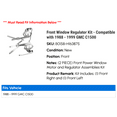 thumbnail image 2 of Front Window Regulator Kit - Compatible with 1988 - 1999 GMC C1500 1989 1990 1991 1992 1993 1994 1995 1996 1997 1998, 2 of 2