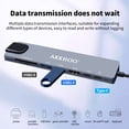 thumbnail image 4 of AKKHOO 8-in-1 Hub with 4K HDTV,100W PD,RJ45 Ethernet,SD/TF,USB 3.0/2.0,3.5mm,USB C Docking Station for MacBook Pro/Air, 4 of 9