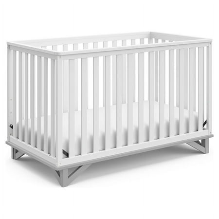 UPC: 0810003666482 | Storkcraft Santa Monica 5-in-1 Convertible Baby Crib White/Pebble Gray