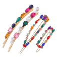 thumbnail image 1 of Here's a polished and professional product description based on your input:\n\n \n\n**4PCS Stylish Rhinestone Hair Clips – Colorful Bang Hairpins for, 1 of 5