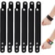 thumbnail image 1 of 12 pulseras lisas de cuero estilo punk, negras, con broche, para manualidades., 1 of 5