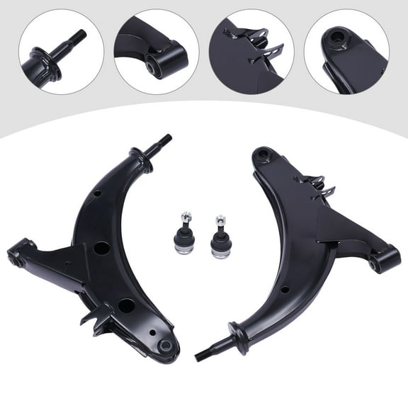Miumaeov 2x Front Lower Control Arm with Ball Joints Kit Left Right Side For 1990-2006 Subaru Baja Forester Impreza Legacy Outback
