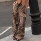 thumbnail image 2 of WILLBEST Pantalones Casuales para Mujer: Pantalones Holgados de Pierna Ancha con Estampado de Camuflaje para Estilo Urbano de Cintura Baja. Extra Grande, 2 of 9