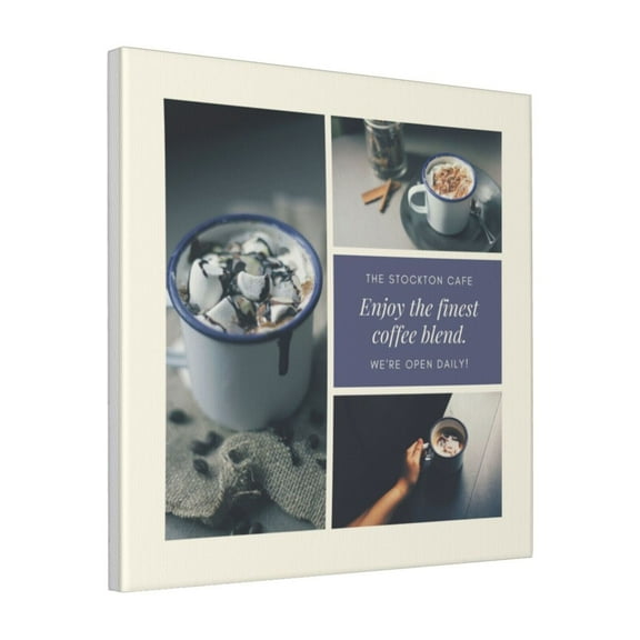 Custom Canvas Prints Business In Purple Light Yellow Simple Style Personalized Photo Image Collage DIY Framed Kit Wall Art Picture Room Decor 18x18 inch