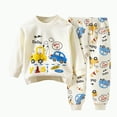 thumbnail image 5 of UAYOTSE Childrens Comfortable and Breathable Long Sleeved Home Clothes Cute Cartoon Pattern Pajama Set,Sizes 5-6 Years, 5 of 5