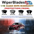 thumbnail image 2 of 2025 Lexus ES250 Beam Wiper Blades Wipers w/1yr Warranty (Set of 2) (WiperBladesUSA), 2 of 5