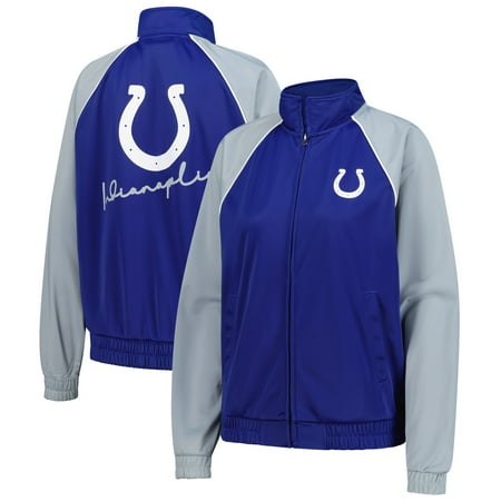 Women's G-III 4Her by Carl Banks Royal Indianapolis Colts Replay Full-Zip Track Jacket
