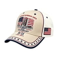 thumbnail image 3 of 9/11 25th Anniversary Patriotic American Flag Baseball Cap, Never Forget September 11 Memorial Style Embroidered Hat with Adjustable Fit, Vintage USA Trucker Hat for Men Women Outdoor Wear, 3 of 7