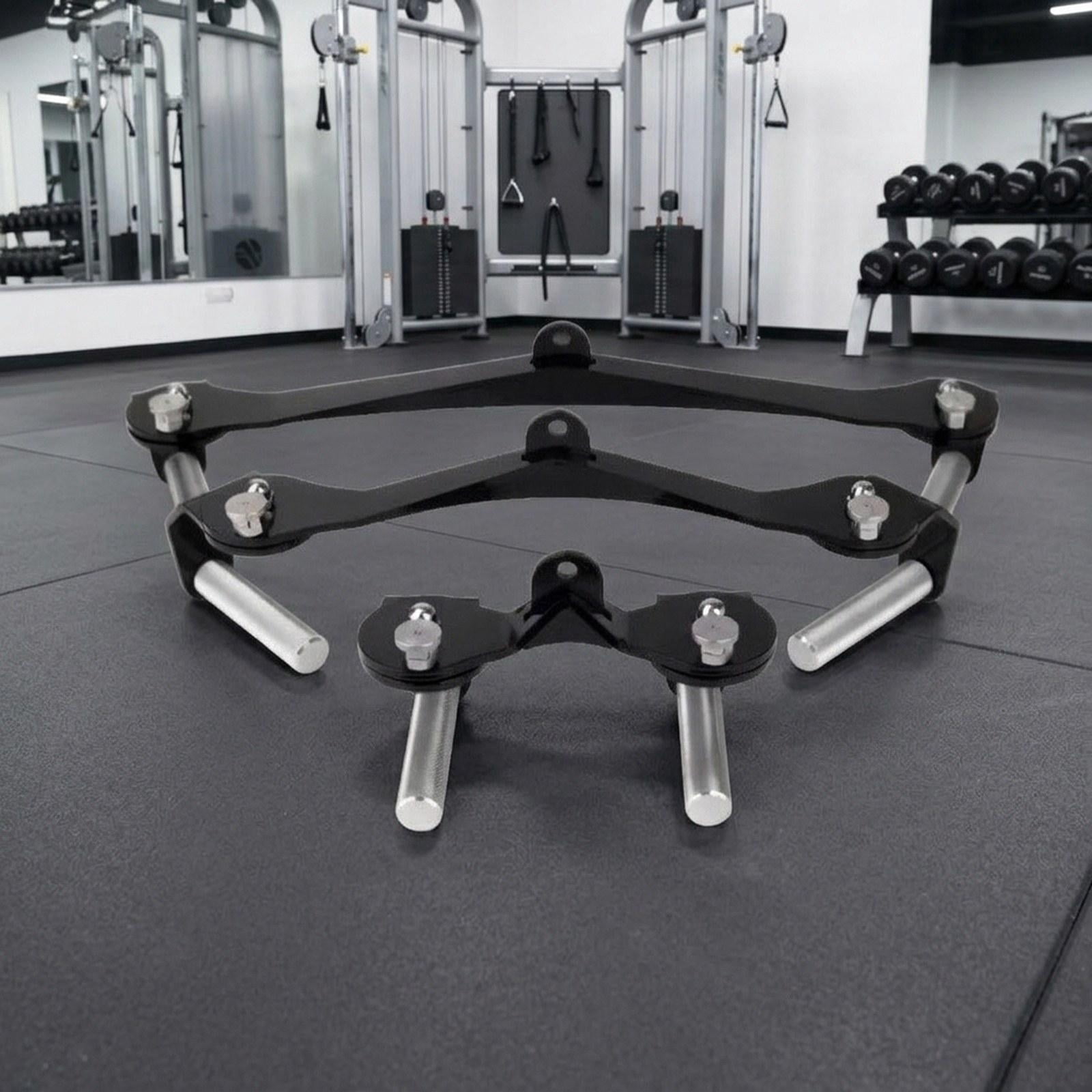 DimyFew Adjustable Gym Handle AntiSlip Grip Pull Down Bar for Arms Workout Men Women Narrow Medium Wide