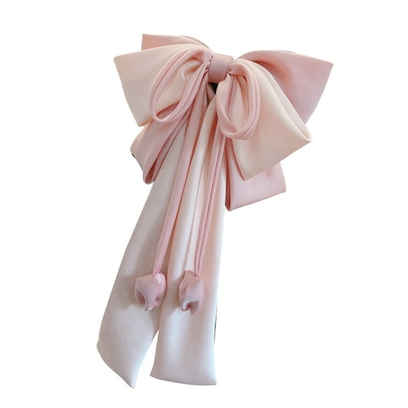 FENOHREFE Elegant Hair Bows Clip With Long Ribbon Fashion Headdress Hairpieces Barrette Hairpin For Women And Girls