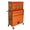 Orange, variant on Noble House Heavy-Duty Rolling Tool Chest, 8-Drawer Steel Storage Box Organizer with Detachable Box, Red