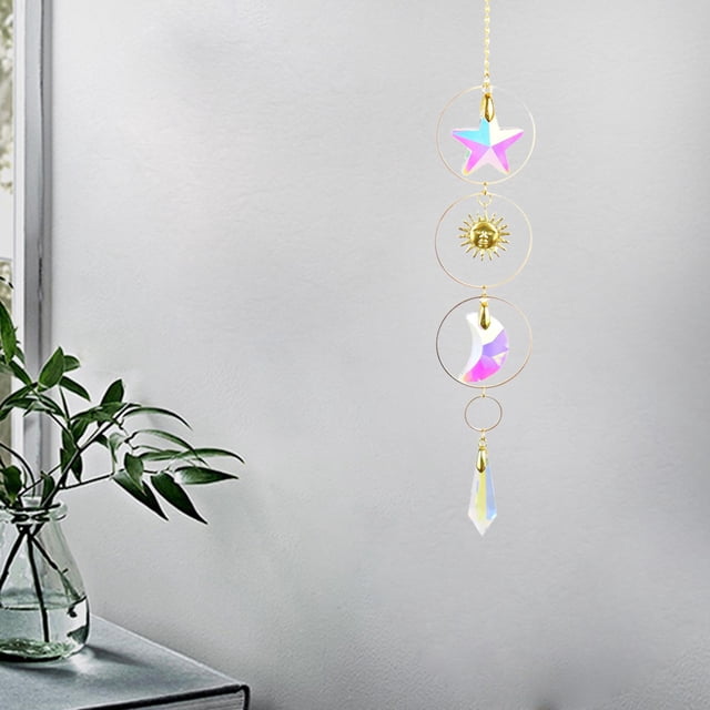 Crystal Ventana Colgante Decoración Pared rainbow making , Modelo 2 Soledad Colgantes Colgantes