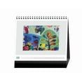 thumbnail image 2 of 2026 Desk Calendar, Emotional Artwork, Standing Flip Desk Calendar, Wire-O Bound, Thick Paper, 14 Sheets, 8"x7.9", 2 of 15