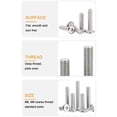thumbnail image 3 of shiyou-M6 x 65mm Rivet Countersunk Socket Cap Bolts Screws Connecting 304 Stainless Steel, 3 of 4