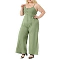 thumbnail image 4 of Agnes Orinda Women's Plus Size Overall Camisole Sleeveless Rompers Jumpsuits with Pockets 2023, 4 of 5