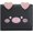 black, variant on Cute Piggy Wallet for Women, PU Leather Trifold Small Credit Card Holder