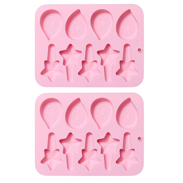 Molde para hornear de cocina, gotas de agua y patrón de varita mágica, molde de silicona para hornear pasteles, molde de silicona para velas de gelatina y chocolate