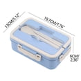thumbnail image 3 of Moocorvic Bento Lunch Box for Insulated Food Storage with Compartment, Leakpoof Lunch Containers for Adults (Blue), 3 of 3