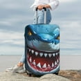 thumbnail image 7 of Pofeuu Cartoon Cute Shark Print Luggage Suitcase Cover Protector Luggage Washable Covers Aesthetic for 18/24/28/32 inch Luggage（No luggage included）-Large, 7 of 7