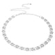 thumbnail image 4 of Mujeres Bling Full Metal Chain Cinturón de cintura de cadera Cinturones de cintura de de imitación de plata dorados Macarena Cinturón de cadena de cintura, 4 of 8