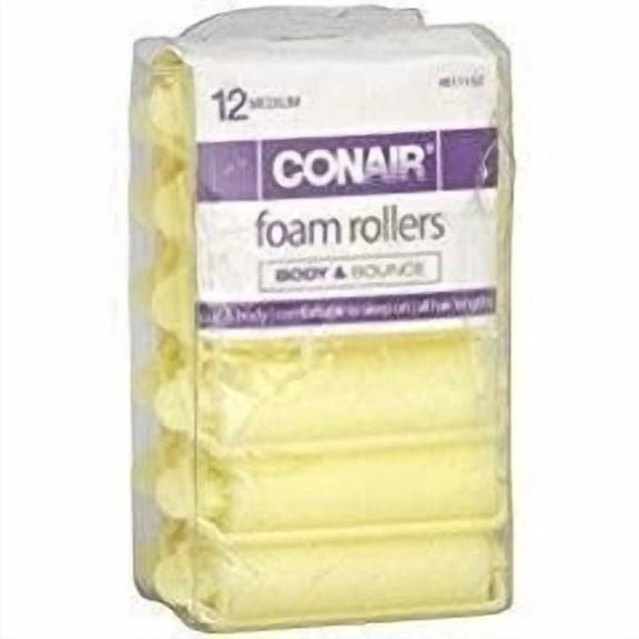 Conair 12pk Medium Foam Rollers Curl & body